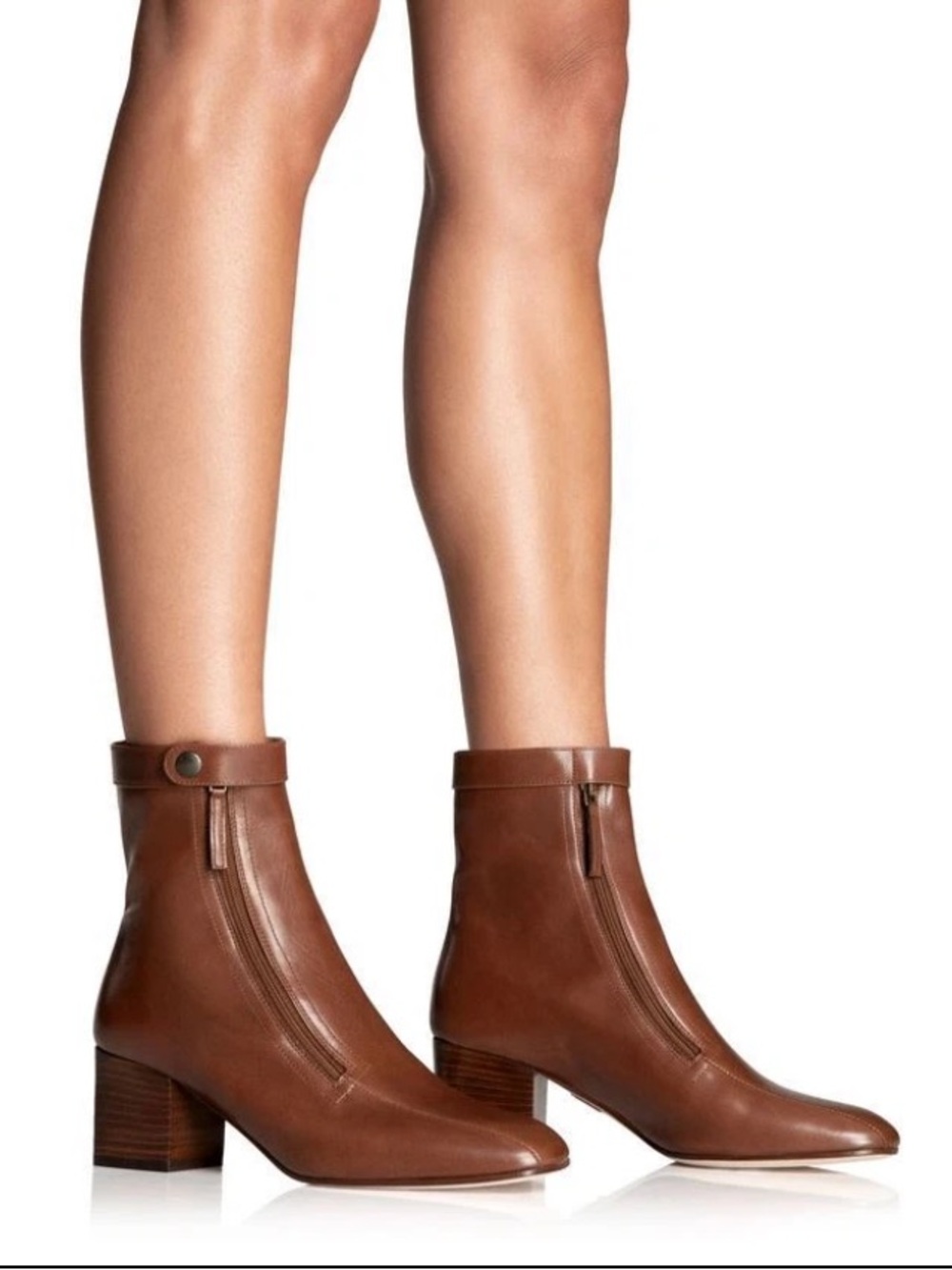 Tamara Mellon Brown Vitello Calf Avenger Ankle Booties boots size 39